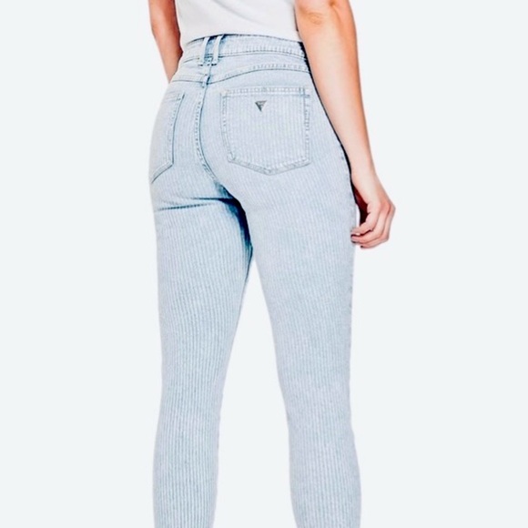 Vintage 1980's Original GUESS Marilyn 3 Zip Bleach Washed Textured Soft Denim - Picture 1 of 10